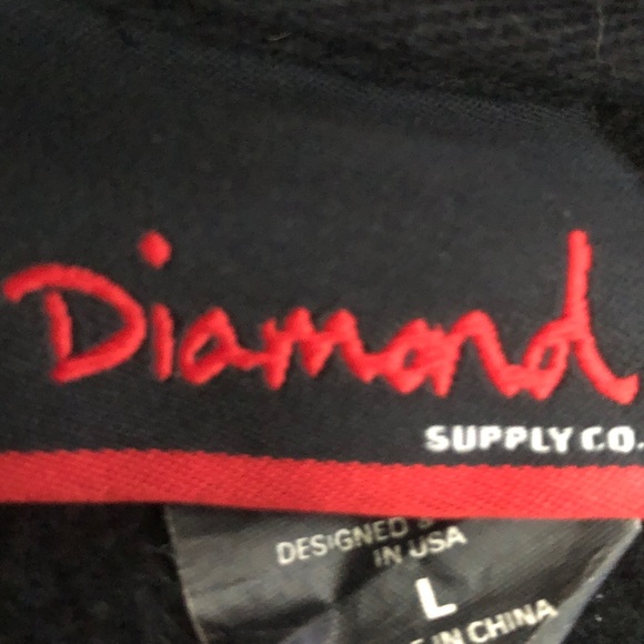 Diamond Supply Co. Black Sweater with Blue Bear - Picture 4 of 4